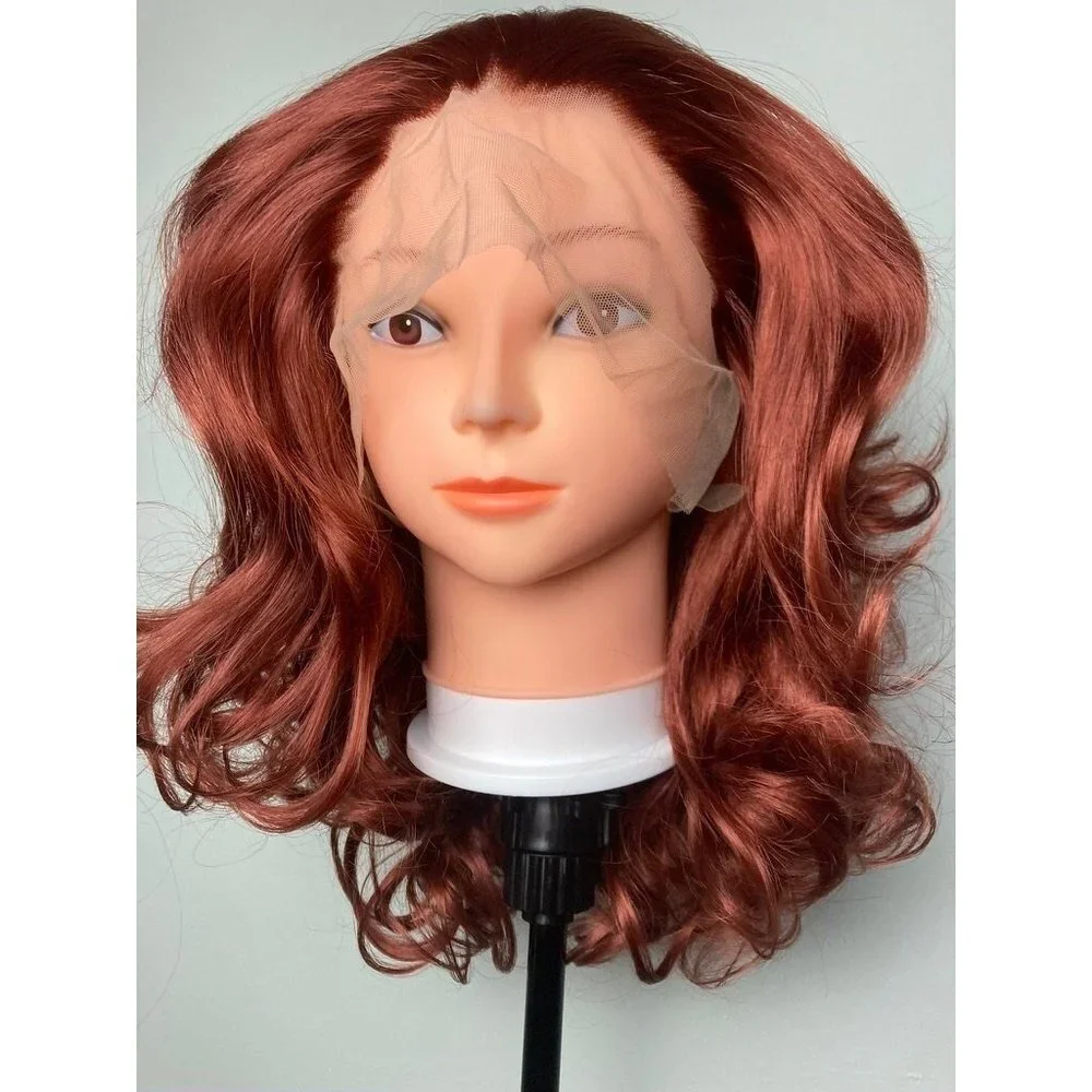 Short Bob Ginger Lace Front Wig